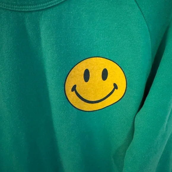 Aviator Nation Green Smile Sweatshirt - Picture 3 of 4